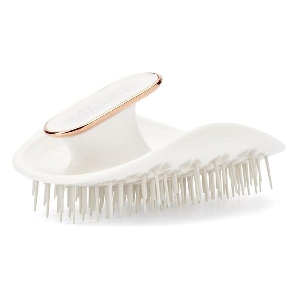 Glattebørste Healthy Hair Brush Manta Fleksibel Hvid