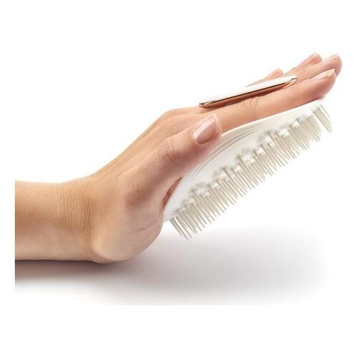 Glattebørste Healthy Hair Brush Manta Fleksibel Hvid