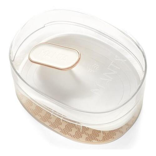 Glattebørste Healthy Hair Brush Manta Fleksibel Hvid