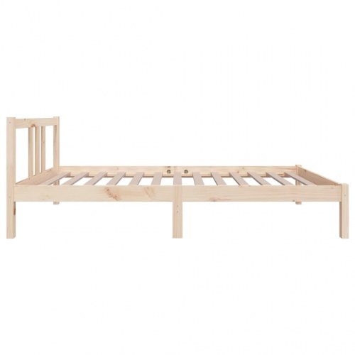 Sengeramme i ubehandlet massivt fyrretræ 90 x 190 cm