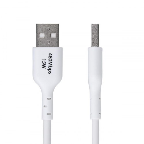 USB-kabel Startech USB2AC2MNCWHE Hvid 2 m