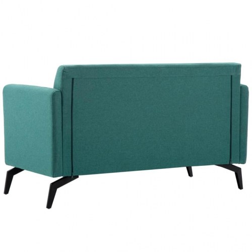 2-personers sofa 115x60x67 cm stofbetræk grøn