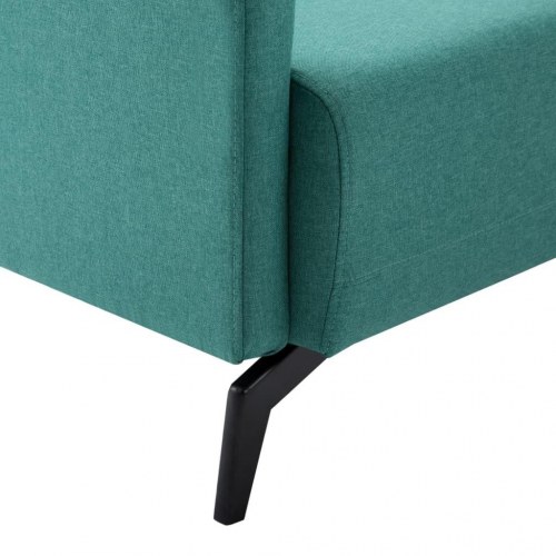 2-personers sofa 115x60x67 cm stofbetræk grøn