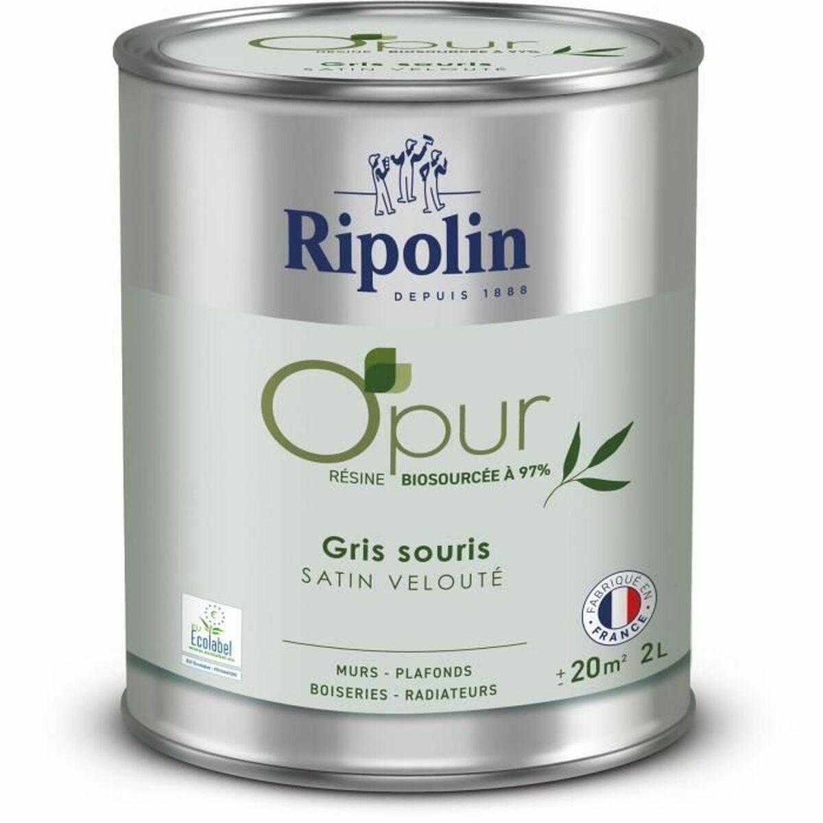 Maling grunder Ripolin grå satin 2 l