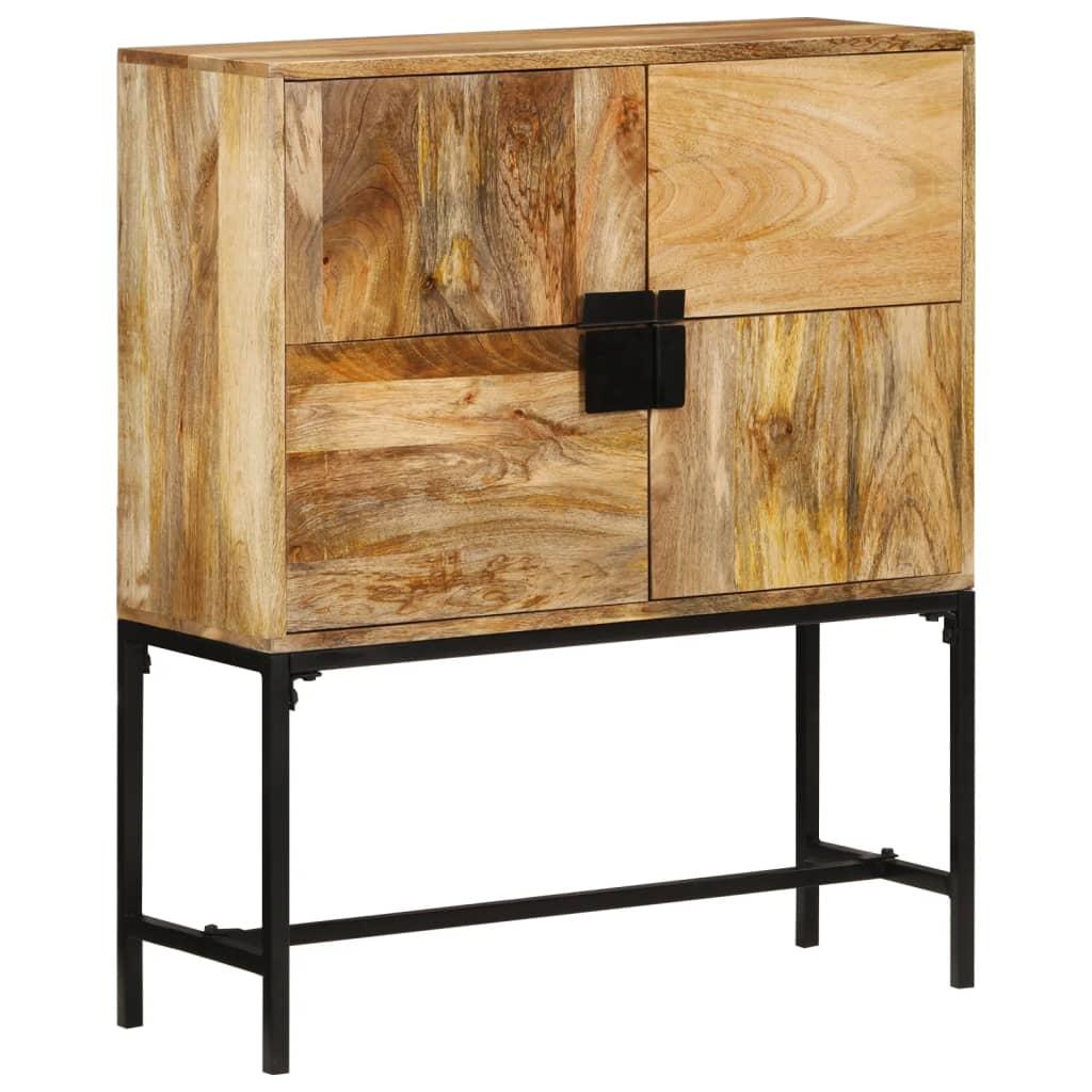 Skænk Massivt Ru Mangotræ - Massivt mangotræ / 80 x 30 x 95 cm