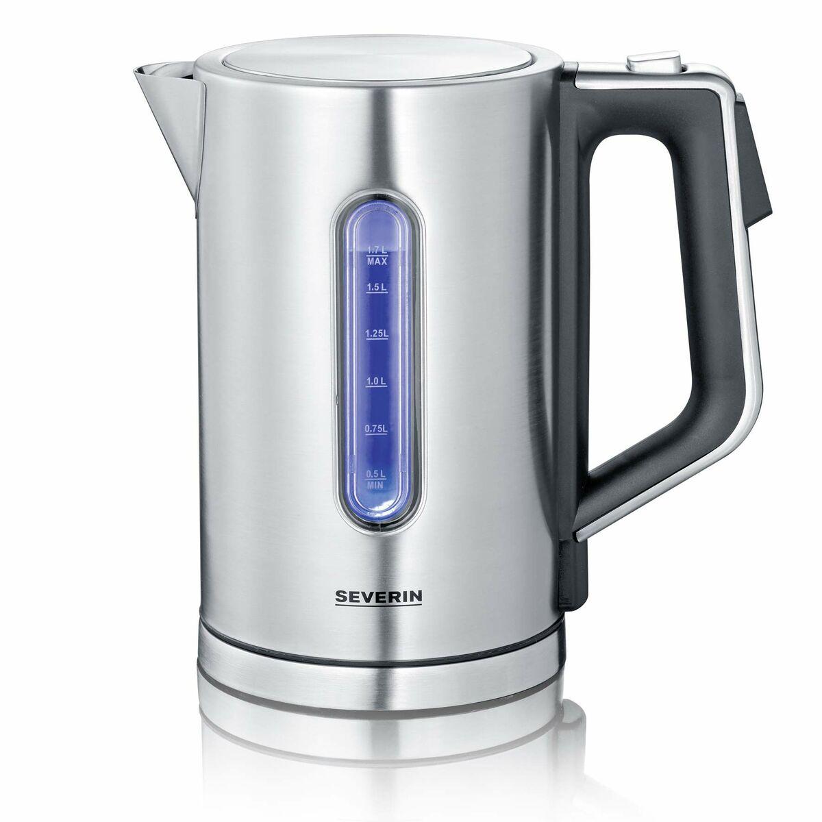 Severin WK3418 elkedel - rustfrit stål, 1,7 l, 3.000 W