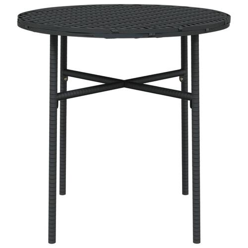 Tebord 45 cm polyrattan sort (OUTLET A)