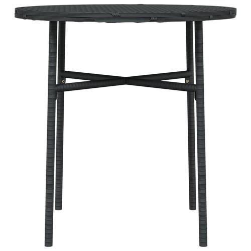 Tebord 45 cm polyrattan sort (OUTLET A)