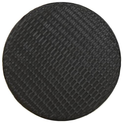 Tebord 45 cm polyrattan sort (OUTLET A)