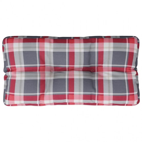 Pallehynde 70 × 40 × 12 cm i stof - rødternet