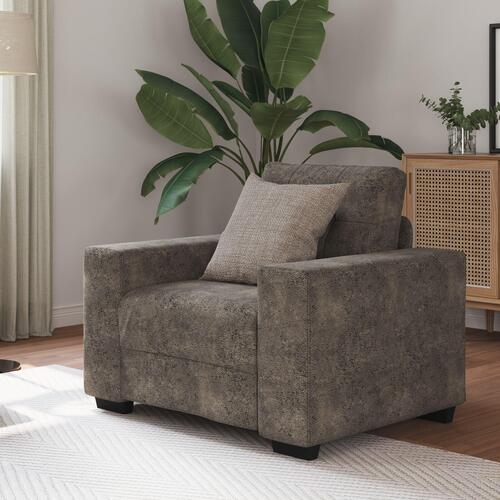 Mørkegrå Polyester blandet stof Medium Ergonomisk Lænestol