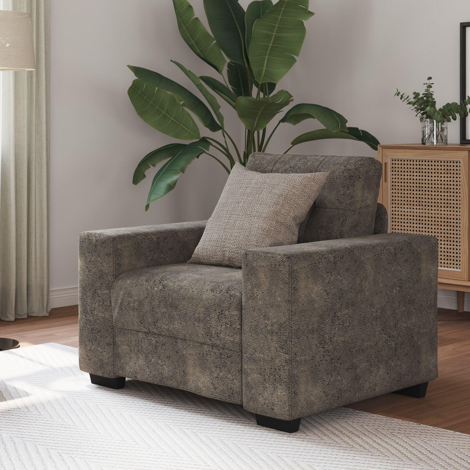Mørkegrå Polyester blandet stof Medium Ergonomisk Lænestol