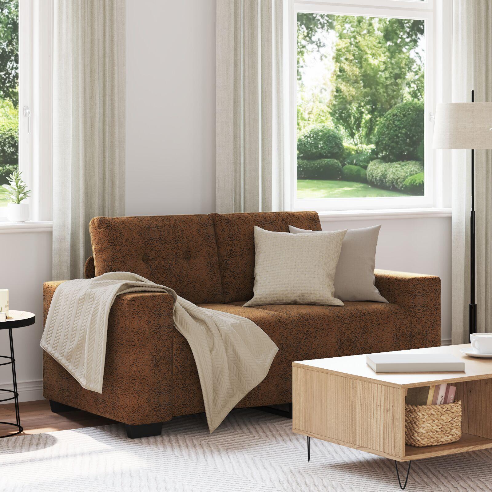 Sovesofa Brun 120 cm i Kunstlæder