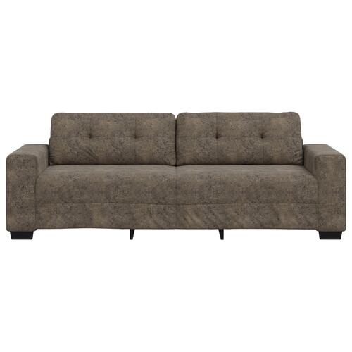 Mørkegrå Polyester stof Stor Plads til mange Rektangulær sofa