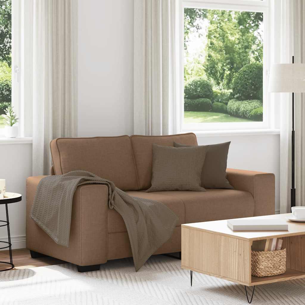 2-personers sofa 120 cm stof brun