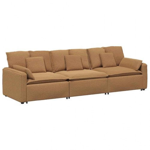 Modulsofa med hynder beige