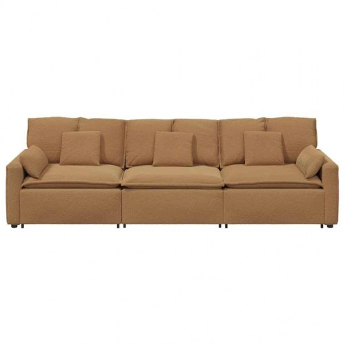 Modulsofa med hynder beige