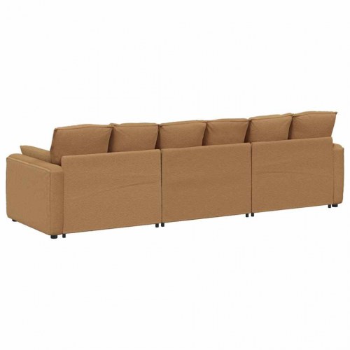 Modulsofa med hynder beige