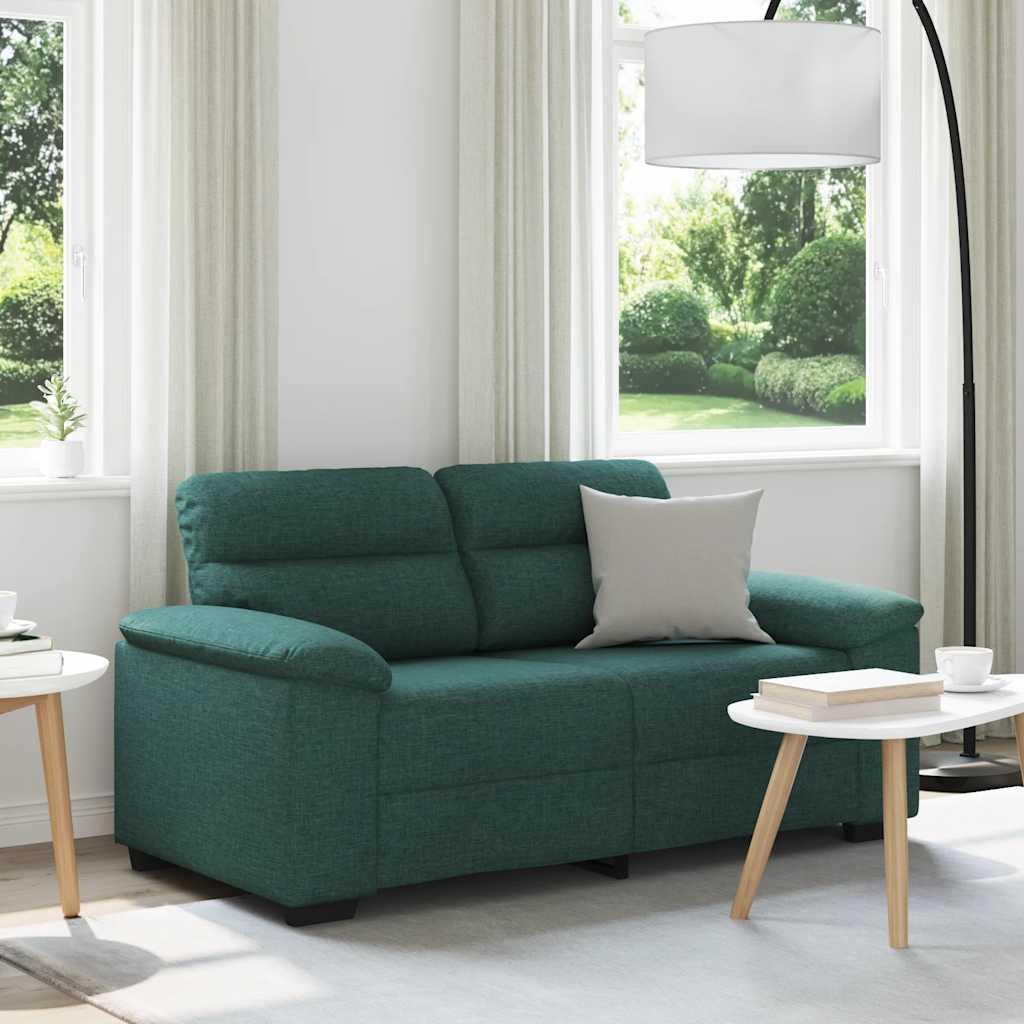 2-personers sofa 120 cm stof mørkegrøn