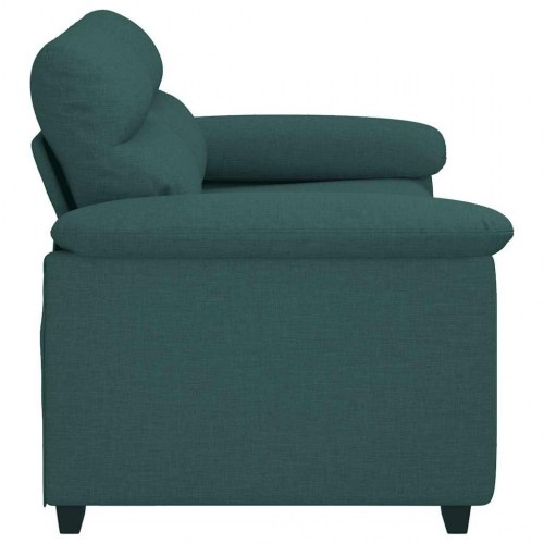 2-personers sofa 120 cm stof mørkegrøn