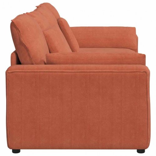 Modulsofa med hynder rød orange