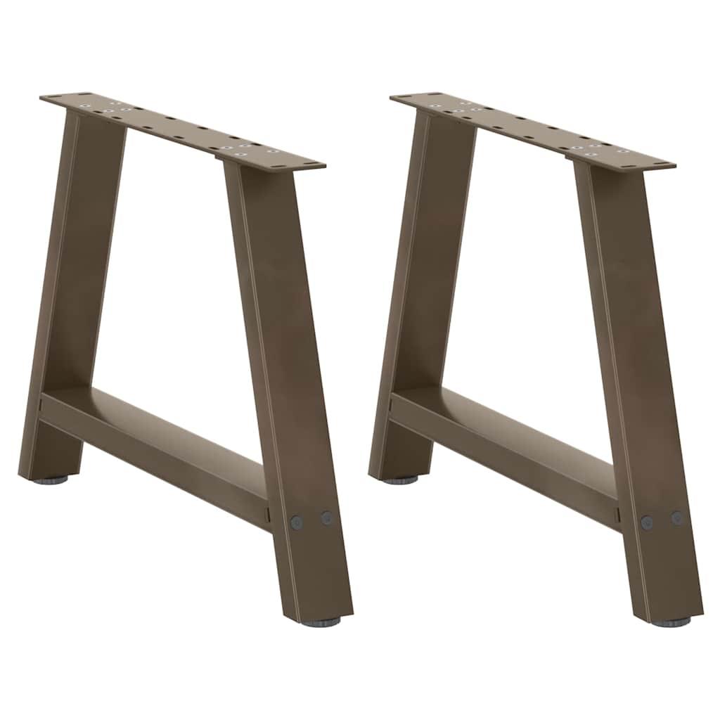 A-formede sofabordsben i stål - 2 stk., 70 x (42-43) cm