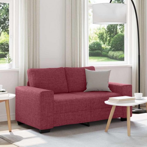 2-personers sofa 120 cm stof vinrød