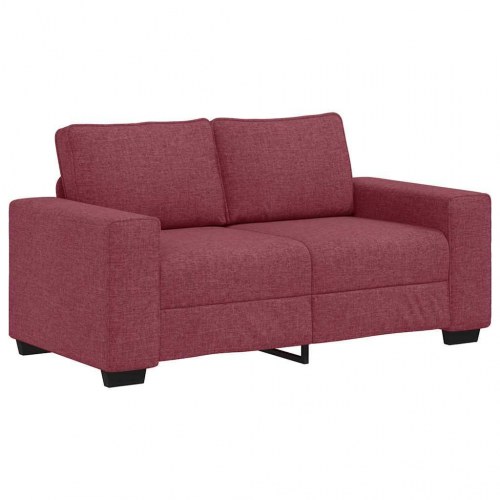 2-personers sofa 120 cm stof vinrød