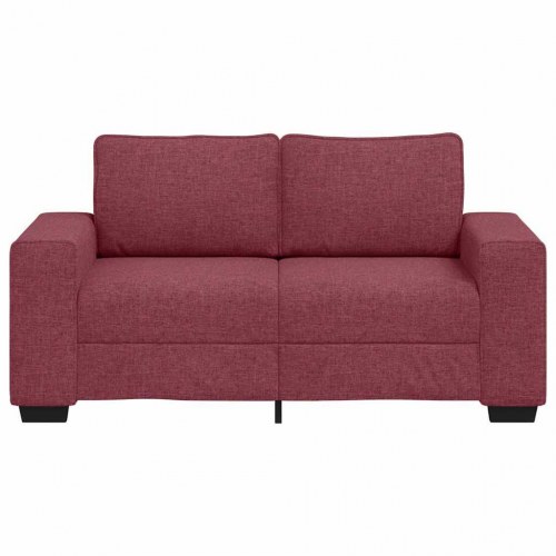 2-personers sofa 120 cm stof vinrød