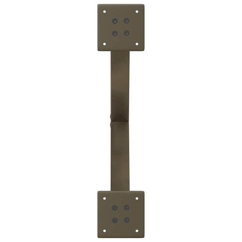 Sofabordben X-formet 2 stk. naturstål 50x(30-31) cm stål