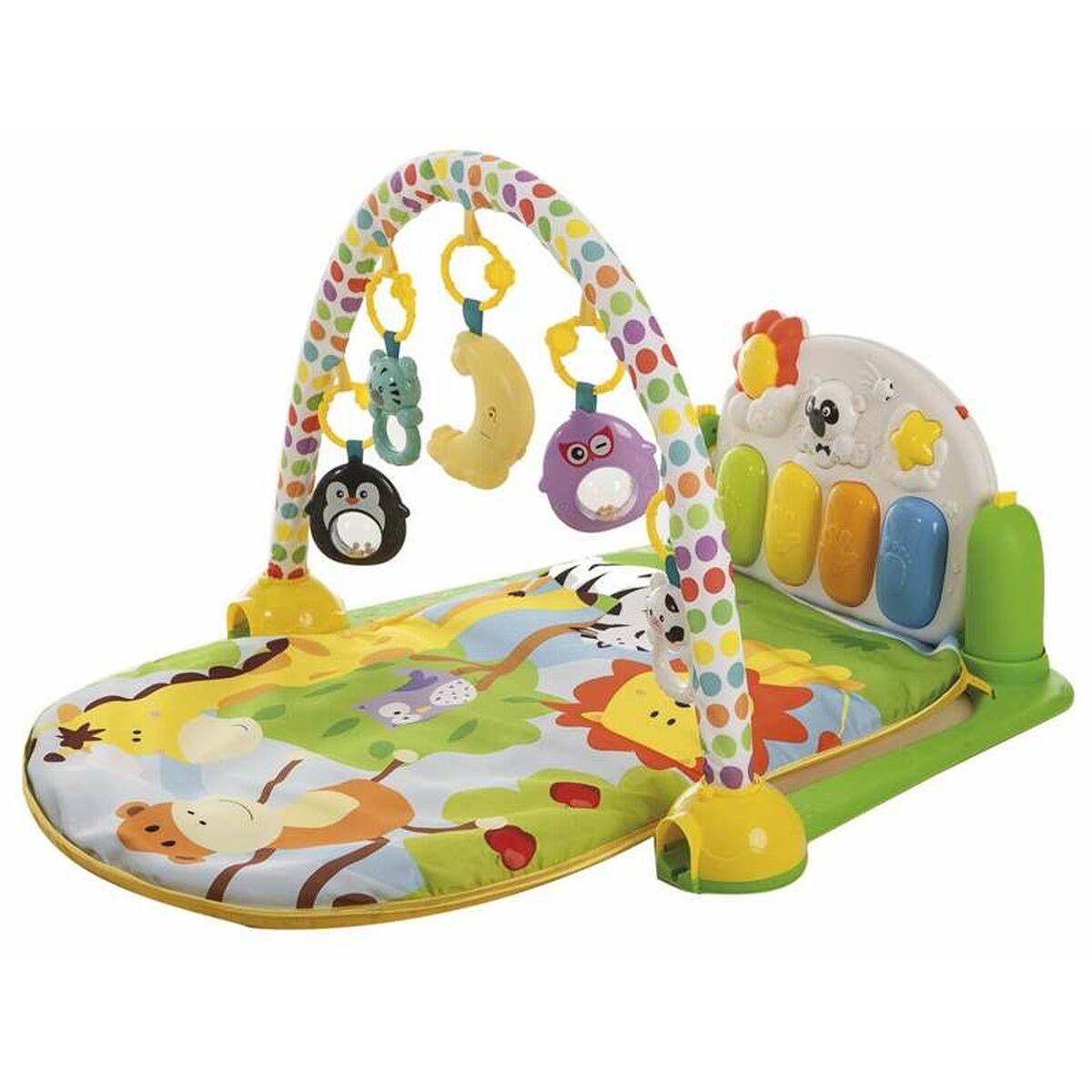 Aktivitetscenter Tæppe Interaktivt Piano Til Baby 96 X 65 X 48 Cm