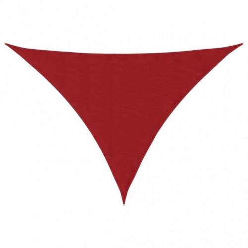 Solsejl trekant 3×4×5 m i oxfordstof - rød