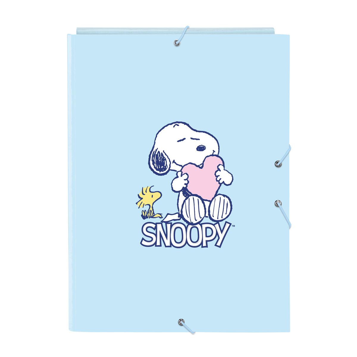 Ringbind Snoopy Love Blå A4 26 x 33.5 x 2.5 cm