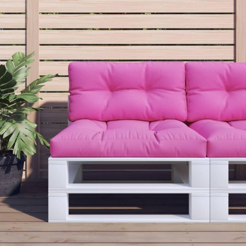 Pallehynde 70 × 40 × 12 cm i stof - pink/lyserød