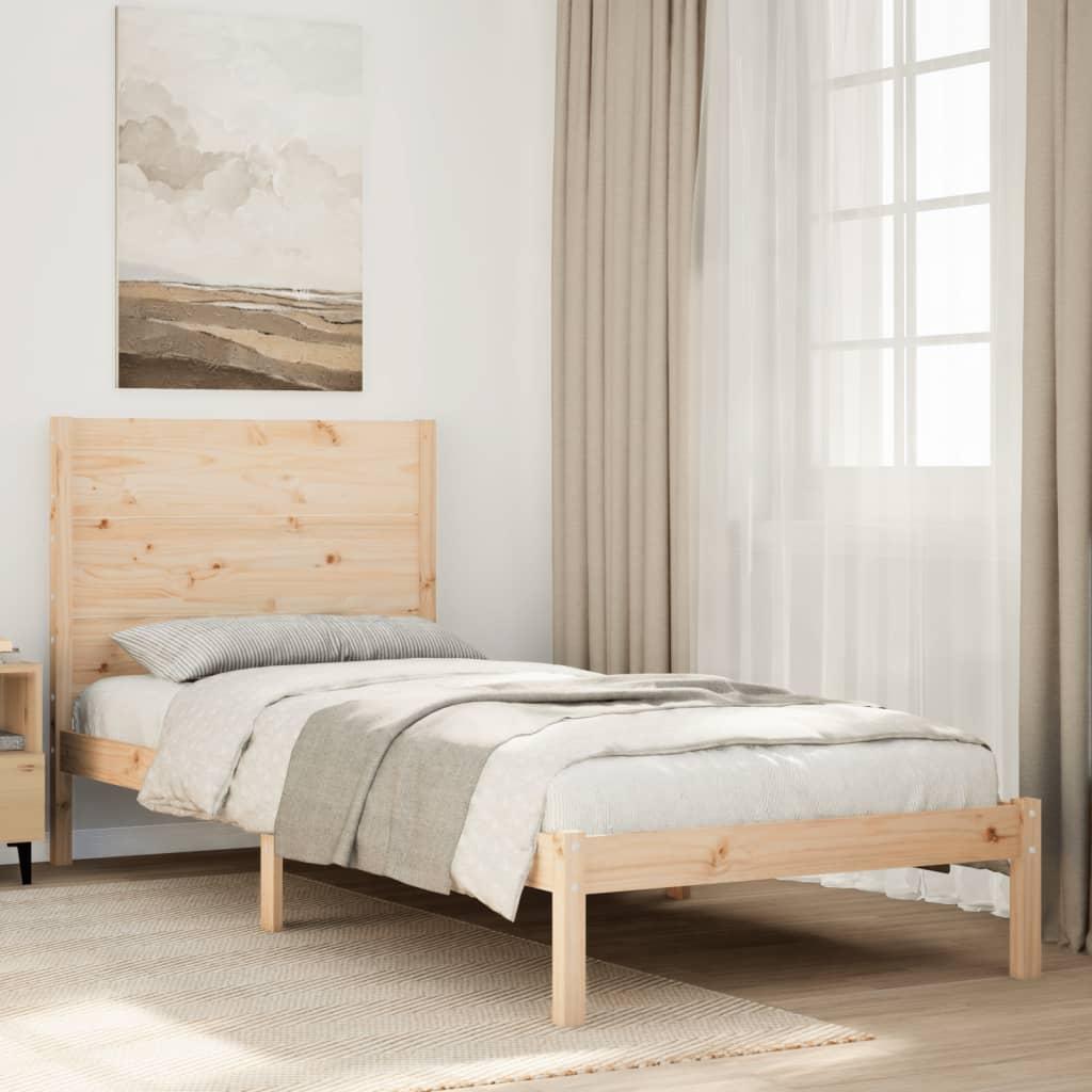 Ekstra lang sengeramme uden madras 90x220 cm massivt træ