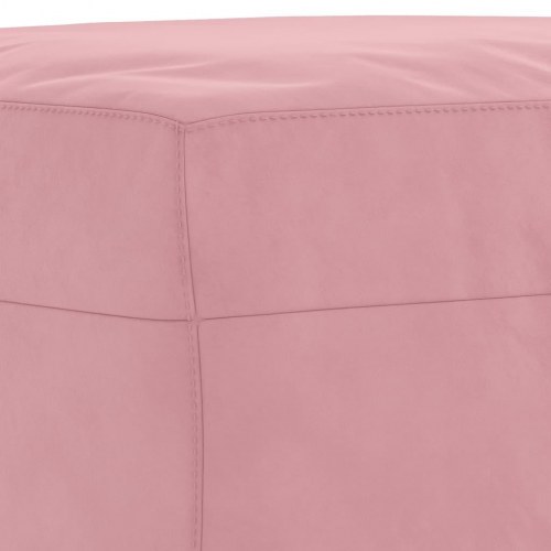 Sofasæt i velour - 3 dele, lyserød