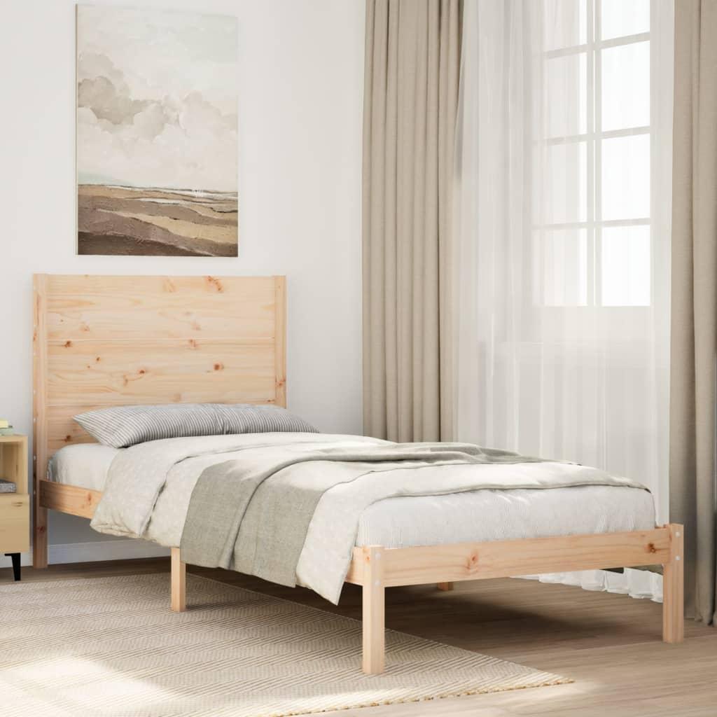 ekstra lang sengeramme uden madras 90x210 cm massivt træ