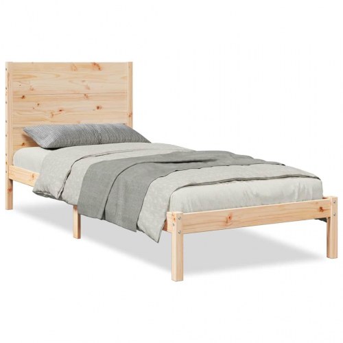 Ekstra lang sengeramme uden madras 90 x 210 cm i massivt fyrretræ