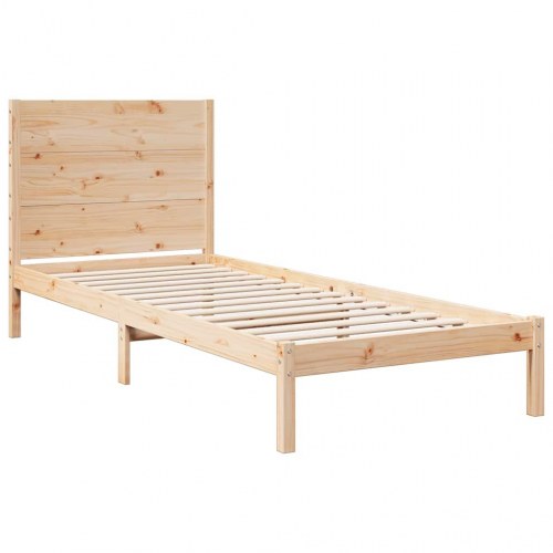 Ekstra lang sengeramme uden madras 90 x 210 cm i massivt fyrretræ