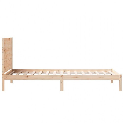 Ekstra lang sengeramme uden madras 90 x 210 cm i massivt fyrretræ