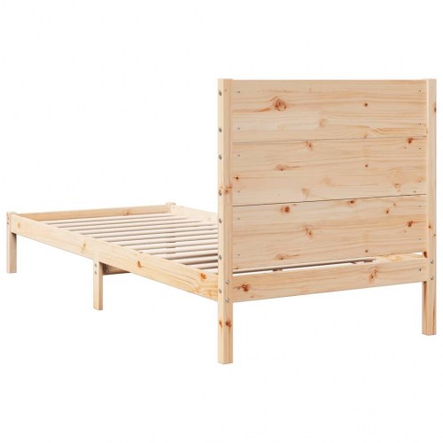 Ekstra lang sengeramme uden madras 90 x 210 cm i massivt fyrretræ