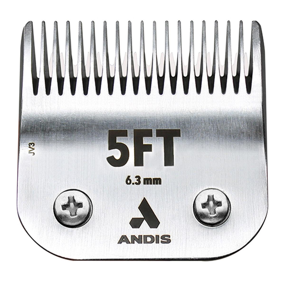 Andis Udskifteligt Barberblad 5ft Rustfrit Stål Sølv