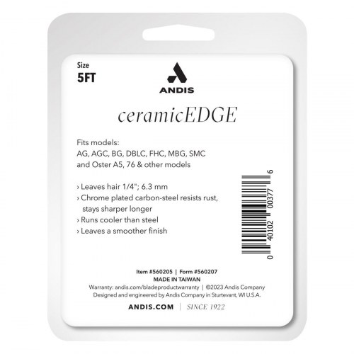 Andis udskifteligt barberblad 5FT - rustfrit stål, sølv