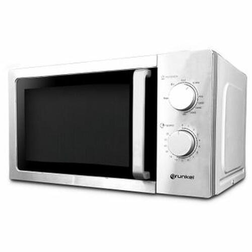 Grunkel mikrobølgeovn med grill 700 W - 20 l, sølv
