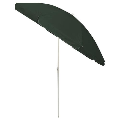 Strandparasol 240 cm grøn