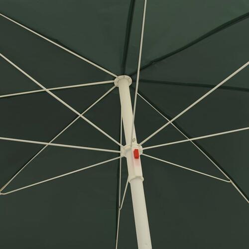 Strandparasol 240 cm grøn