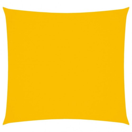 Solsejl 7×7 m i oxfordstof - firkantet, gul
