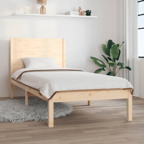 Sengeramme i massivt fyrretræ 90 x 200 cm