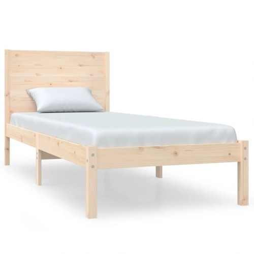 Sengeramme i massivt fyrretræ 90 x 200 cm