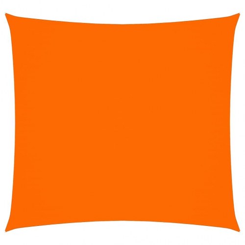 Solsejl 6×6 m firkantet i oxfordstof - orange